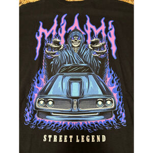 Miami Street Legend Grim Reaper T-Shirt